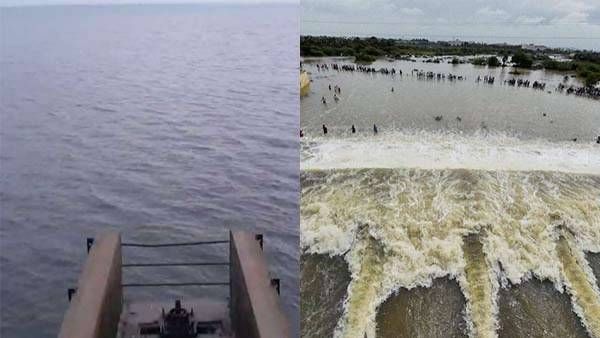 விடாத மழை..செம்பரம்பாக்கம் ஏரியில் இருந்து 1000 கனஅடி நீர் திறப்பு..வெள்ள அபாய எச்சரிக்கை