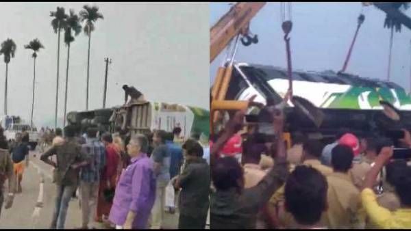 கேரளாவில் விபத்தில் சிக்கிய ஆந்திர பேருந்து.. 18 ஐயப்ப பக்தர்கள் படுகாயம்.. 8 வயது சிறுவன் கவலைக்கிடம்