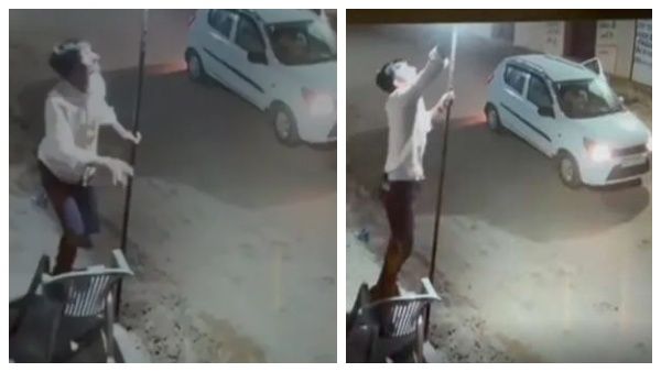 டிப் டாப் உடை.. 50 ரூபாய் பல்பை திருட 5 லஞ்சம் ரூபாய் காருடன் வந்த திருடர்கள்.. யாரு சாமி இவங்க?