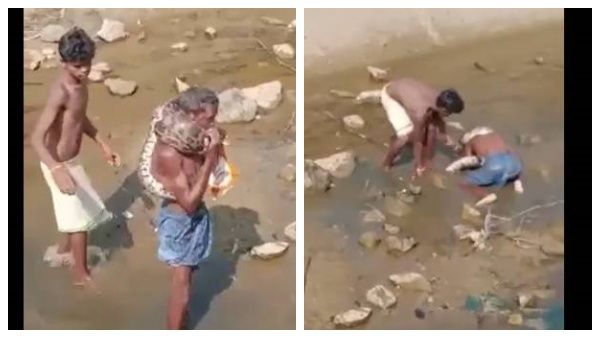போதையில் மலைப்பாம்பை கழுத்தில் போட்டு 'ஸ்டைல்'.. அப்புறம் நடந்தது தான் ட்விஸ்ட்! ஷாக் வீடியோ