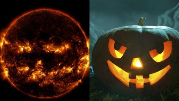 விகார சிரிப்பு.. “பேய்”போல் தெரியும் சூரியன்! நாசா வெளியிட்ட படம் -விண்வெளியில் ஹாலோவீன் பண்டிகையா?