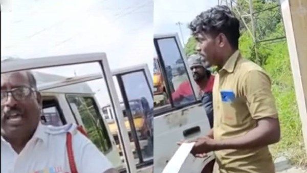 சாமி பட ஸ்டைலில் “டிராபிக் பைன்”.. லாரி டிரைவர் லுங்கி கட்டியதற்கு அபராதம்! கையையும் ஓங்கிய போலீஸ்!