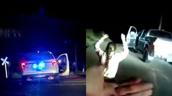 தண்டவாளத்தில் நிறுத்தப்பட்டிருந்த போலீஸ் கார்.. அடித்து தூக்கிய ரயில்.. கோமாவுக்கு சென்ற பெண் கைதி!