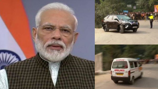 பிரசாரத்தை விட உயிர் தான் முக்கியம்.. சட்டென காரை நிறுத்திய பிரதமர் மோடி.. கடந்து சென்ற ஆம்புலன்ஸ்
