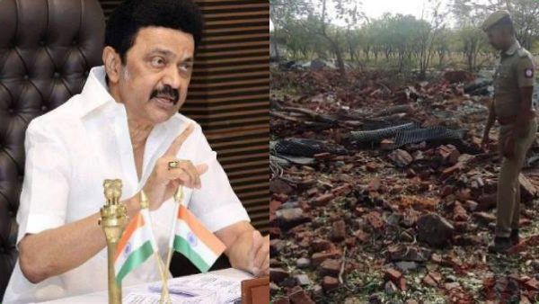 மதுரை திருமங்கலம் பட்டாசு ஆலை வெடி விபத்தில் 5 பேர் பலி..முதல்வர் இரங்கல் - தலா.5 லட்சம் நிதி உதவி