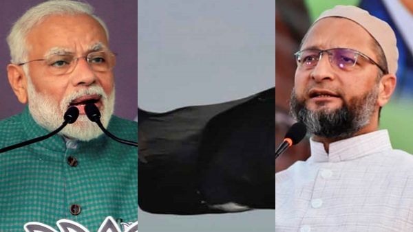 'கருப்புக்கொடி' மோடி மோடி என கோஷம்! குஜராத் பிரசார கூட்டத்தில் அசாதுதீன் ஓவைசிக்கு எதிர்ப்பு