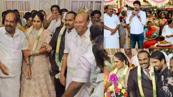 அடடே வாங்க வாங்க! களைகட்டிய ஜெகத்ரட்சகன் இல்ல விழா! ஆஜரான உதயநிதி, ராமதாஸ்! சர்ப்ரைஸ் தந்த சந்தானம்!