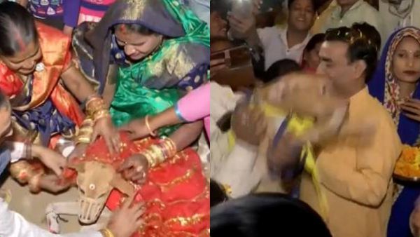 ஊர்முழுக்க அழைப்பு..தட புடல் விருந்துடன் முறைப்படி நடந்த திருமணம்..மணமக்களை பார்த்தா ஷாக் ஆகிடுவீங்க