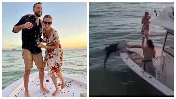 'டைட்டானிக் பட ஸ்டைல்' நடுக்கடலில் புரபோஸ்.. அப்புறம் நடந்ததுதான் ட்விஸ்ட்.. ஒரே காமெடிதான் போங்க