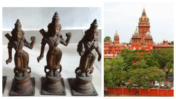 சிலை கடத்தல் வழக்கு.. உரிமை கோரக்கூடாது.. விடுதலை செய்யப்பட்டவர்களுக்கு உயர் நீதிமன்றம் 