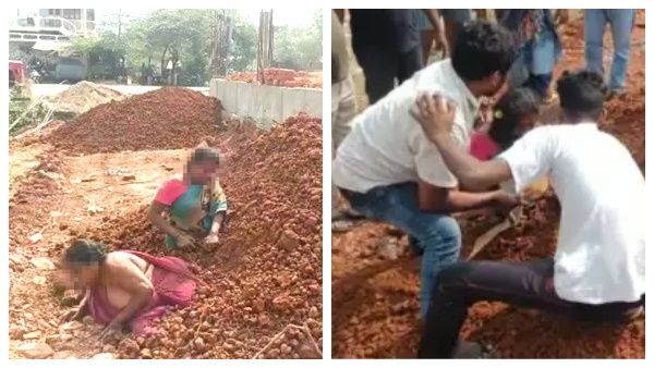 பயங்கரம்! நில அபகரிப்புக்கு எதிர்ப்பு.. தாய் - மகளை உயிருடன் புதைத்த கும்பல்.. ஆந்திராவில் 'ஷாக்'