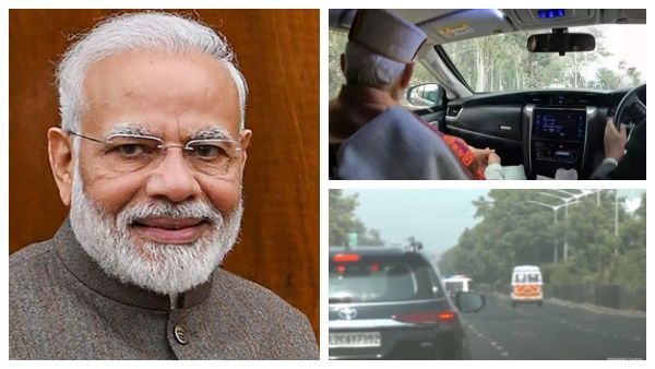 இத்தனை கேமராவா.. ஆம்புலன்சுக்கு வழிவிட்ட மோடி! இது “ஷூட்டிங்”தான் - அடித்து சொன்ன டிஆர்எஸ் பிரமுகர்