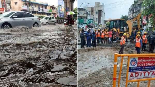 இரவோடு இரவாக இறங்கிய ரெடிமேட் கால்வாய்.. சாலைகளில் மழைநீரை அகற்றும் பணிகள் தீவிரம்! அதென்ன Precast?