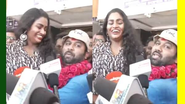 கப்புனு.. பக்கத்தில் இருந்த பெண்ணை தூக்கிய பிரபல நடிகர்.. தியேட்டர் வாசலில் சவுண்டு.. வயிறெரியுதாமே