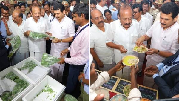 முருங்கைப் பூ இட்லி.. முருங்கை கீரை வடை! இன்னைக்கு ஒரு புடி! கரூரில் ருசி பார்த்த 3 அமைச்சர்கள்!