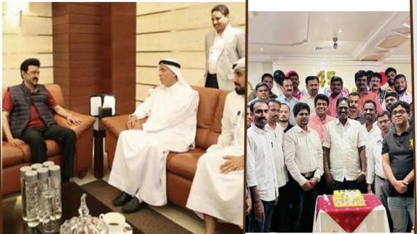 உதயநிதி ஸ்டாலின் 45வது பிறந்தநாள்! அமீரகத்தில் கேக் வெட்டி களைகட்டிய கொண்டாட்டம்!