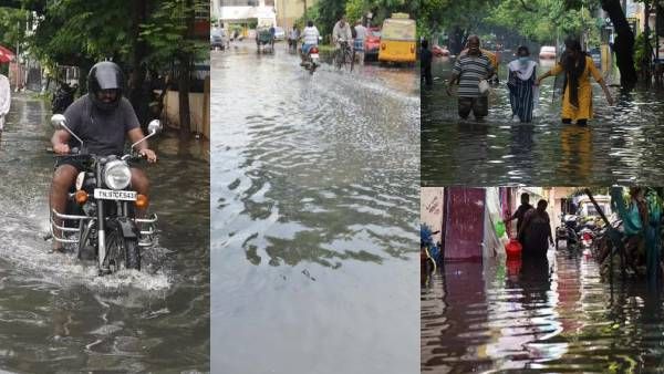 சென்னையில் விடாது கொட்டிய கனமழை.. குடியிருப்பு பகுதிகளில் தேங்கிய மழைநீர்.. அவதியடையும் பொதுமக்கள்!
