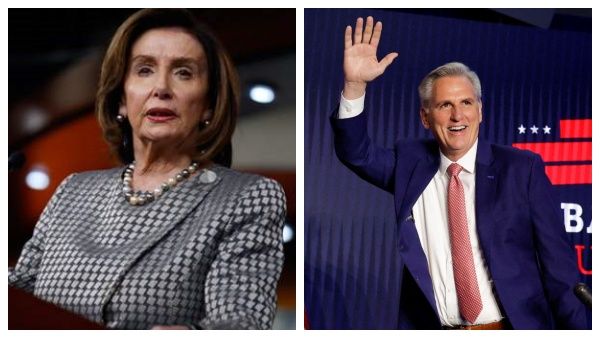 அமெரிக்க பிரதிநிதிகள் சபையை கைப்பற்றிய குடியரசுக்கட்சி.. சபாநாயகர் நான்சி பெலோசி பதவி விலகல்