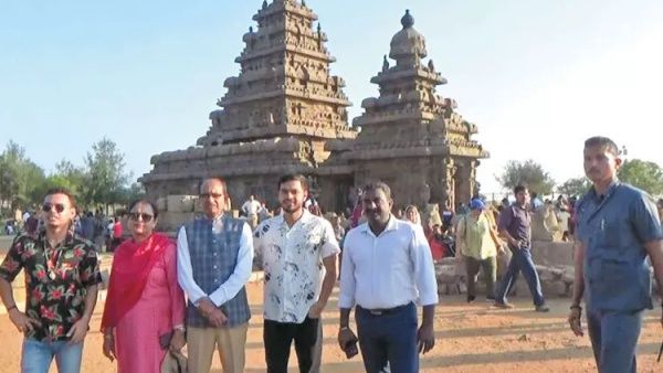 செக்யூரிட்டியே வேண்டாம்.. மாமல்லபுரத்தில் மாஸ் காட்டிய மபி முதல்வர் சிவராஜ் சிங் சவுகான்..என்னாச்சு?