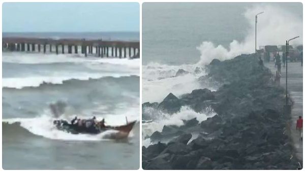 மிரட்டும் மாண்டஸ் புயல்: மாமல்லபுரத்தில் தானாக கடலுக்குள் செல்லும் படகுகள்.. பதறும் மீனவர்கள்!