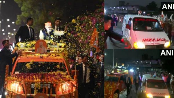 வேகமாக சென்ற கான்வாய்.. திடீரென வந்த ஆம்புலன்ஸ்! காரை நிறுத்திய பிரதமர் மோடி! குஜராத்தில் நெகிழ்ச்சி