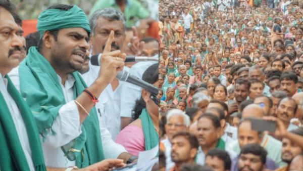 என் உயிர் இருக்கும்வரை ஒரு பிடி மண்ணை கூட எடுக்கமுடியாது.. “முடிஞ்சா கை வைங்க” சவால் விட்ட அண்ணாமலை!