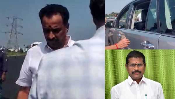 பைபாஸில் காரை மறித்த மர்மநபர்கள்! மாஜி எம்ஆர் விஜயபாஸ்கர் கார் கண்ணாடி உடைப்பு! கவுன்சிலர் கடத்தல்?