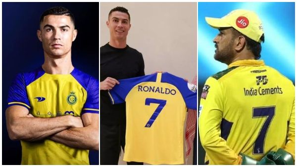 மஞ்சள் கலர்.. 7ம் நம்பர்! இங்க தோனி.. அங்க ரொனால்டோ -செம ஒற்றுமை! சென்னை ரசிகர்களை கவருமா அல் நஸ்ர்?
