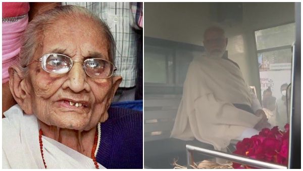 ஆம்புலன்சில் தனியாக.. சோகத்தின் உருவாக அமர்ந்திருந்த மோடி.. இறுதி மரியாதையின் போது.. கவனிச்சீங்களா?