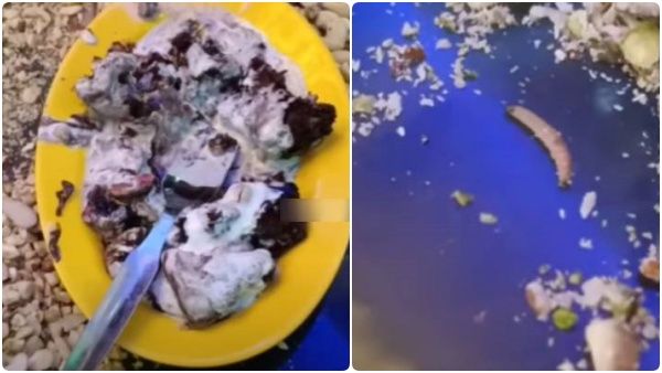 ஆசையாக வாங்கிய ஐஸ்க்ரீம்.. வாய் அருகே சென்ற போது நெளிந்த புழுக்கள்.. ராணிப்பேட்டையில் 'பகீர்'