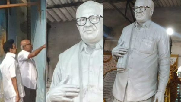 பெரியப்பா கண்ணாடி கலரை மாத்துங்க.. அன்பழகன் சிலையை உன்னிப்பாக கவனித்து சிற்பிகளுக்கு சொன்ன ஸ்டாலின்!