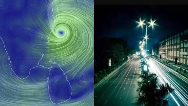 இருளில் மூழ்கிய ஈசிஆர்..பலத்த காற்றுடன் கரையைக்கடக்கும் மாண்டஸ்..கொட்டும் கனமழை