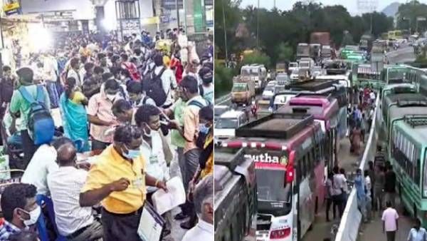 கிறிஸ்துமஸ், புத்தாண்டு கொண்டாட சொந்த ஊருக்கு படையெடுக்கும் மக்கள்! திணறும் சென்னையின் சாலைகள்