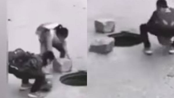 இதுதான் எதிர்கால இந்தியா! ஆளை விழுங்கும் குழி.. பார்த்ததும் குழந்தைகள் செய்த காரியம்.. சல்யூட்