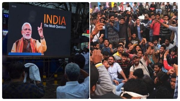 பிபிசி ஆவணப்பட தடை.. மத்திய அரசுக்கு எதிராக வள்ளுவர் கோட்டத்தில் சமூக செயல்பாட்டாளர்கள் போராட்டம்