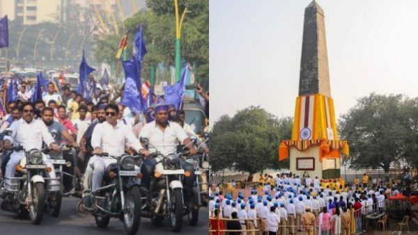 205வது ஆண்டு விழா.. பீமா கோரேகானில் ஆயிரக்கணக்கில் கூடிய மக்கள்.. காவல்துறையினர் பலத்த பாதுகாப்பு