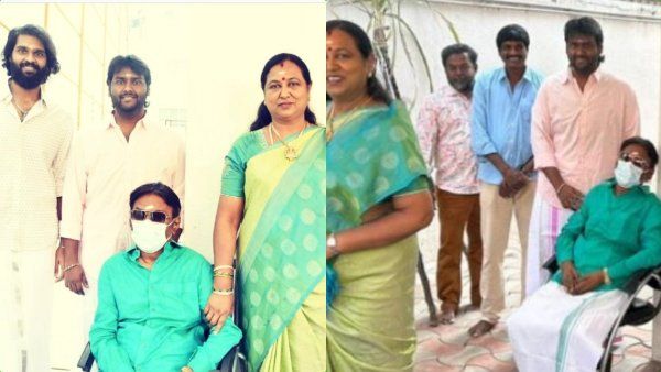 பச்சை நிற சட்டை, நெற்றியில் விபூதி . கண்களுக்கு கூலிங்கிளாஸுடன்.. பொங்கல் கொண்டாடிய விஜயகாந்த்