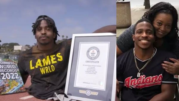 இடுப்பளவு மனிதனின்.. இமாலய சாதனை.. கின்னஸ் புத்தகத்தில் இடம்பிடிக்க வைத்த.. அம்மாவின் 