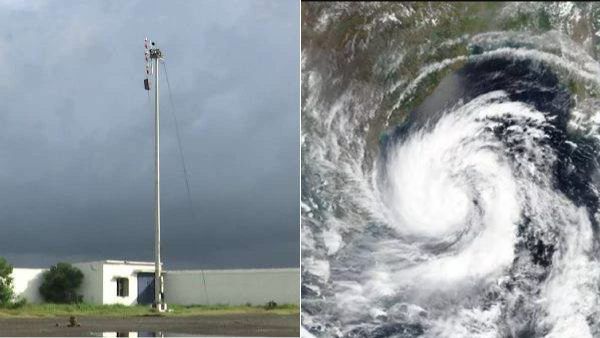 மக்களே.. அது நம்மை நோக்கிதான் வந்துகிட்டு இருக்கு.. எண்ணூரில் ஏற்றப்பட்டது 1ம் எண் புயல் கூண்டு