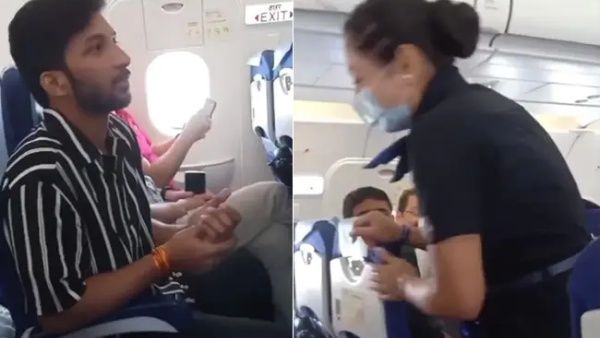 குட்கா துப்ப வேண்டும்..ஜன்னலை திறக்க முடியுமா..? விமானத்தில் ஜாலியாக கேட்கும் பயணி.. கல கல வீடியோ