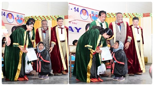 அன்பிற்கும் உண்டோ அடைக்குந்தாழ்! கனிமொழி தந்த ஊக்கம்! நெகிழ்ந்து போன மாற்றுத்திறனாளி மாணவி!