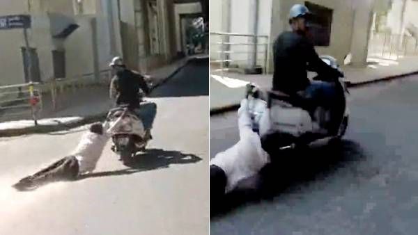 நெஞ்சே பதறுதே.. முதியவரை 1 கிமீ தரதரவென ரோட்டில் இழுத்துச்சென்ற பைக்.. பரபரப்பான பெங்களூரு!