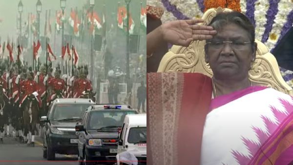 டெல்லி கடமைப்பாதையில் தேசியக் கொடியேற்றினார் ஜனாதிபதி.. குடியரசு தின அணிவகுப்பில் எகிப்து ராணுவம்!