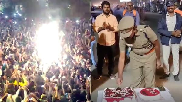 தமிழகத்தில் களைகட்டிய புத்தாண்டு கொண்டாட்டம்- நள்ளிரவில் பொதுமக்களுடன் கேக் வெட்டிய ஆட்சியர், எஸ்பி!