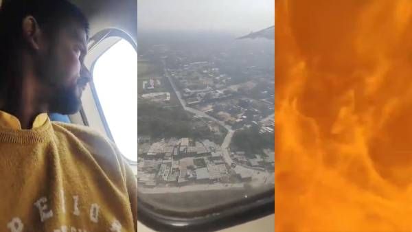 அலறல் சத்தம்.. தீப்பிழம்பு.. நடுவானில் வெடித்து சிதறிய நேபாள விமானம்! பயணி எடுத்த பரபர வீடியோ