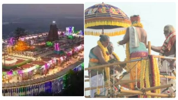 தமிழ் மந்திரங்கள் ஒலிக்க பழனி முருகன் கோவில் கும்பாபிஷேகம் கோலாகலம்..விண்ணை எட்டிய அரோகரா முழக்கம்