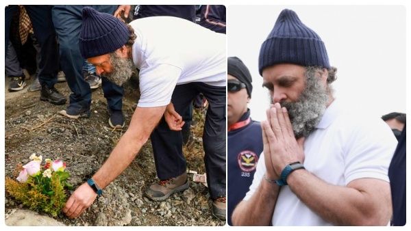 புல்வாமா தாக்குதலில் வீரமரணம் அடைந்த 40 சிஆர்பிஎப் வீரர்கள்.. அஞ்சலி செலுத்திய ராகுல் காந்தி