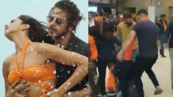 காவி பிகினியில் ஆபாசம்.. மாலில் ‛பதான்’ பட பேனர்களை கிழித்தெறிந்த பஜ்ரங்தள அமைப்பு.. பரபர குஜராத்!