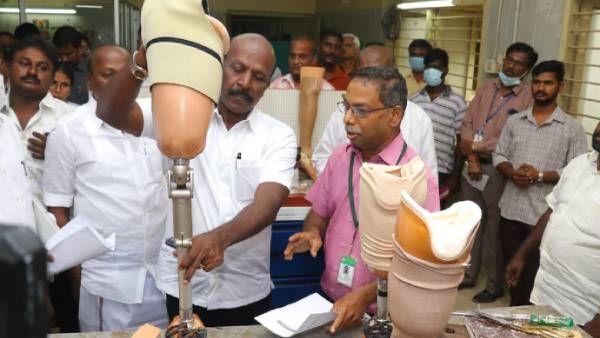 செயற்கை கை, கால் பெற இனி கட்டணமில்லை.. மா.சுப்பிரமணியன் அறிவிப்பு.. மகிழ்ச்சியில் மாற்றுத்திறனாளிகள்