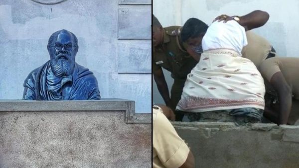 காரைக்குடி அருகே பெரியார் சிலை அகற்றம் சர்ச்சை.. டிஎஸ்பி, தாசில்தார் மீது அதிரடி நடவடிக்கை!